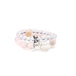 Pink Crystal Double-ring Fox Fox Strings
