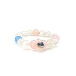 White Ghost Aquamarine Pink Crystal Strings