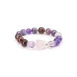 Purple Polypore Pink Crystal Nine-Tailed Fox String