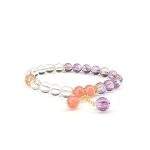 Amethyst and White Crystal Strings