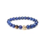 Blue Crystal Yellow Tiger Eye String