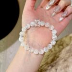 Pink Snowflake Ghost White Water Merkabah Bracelet