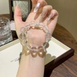 White Crystal and Pink Crystal Bracelet